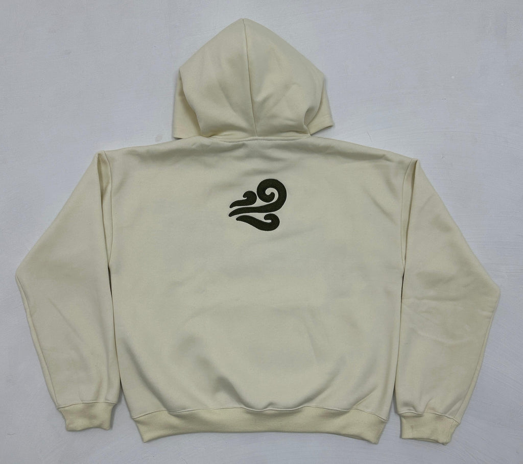 Cream&Olive Hoodie “El Mukhtar”