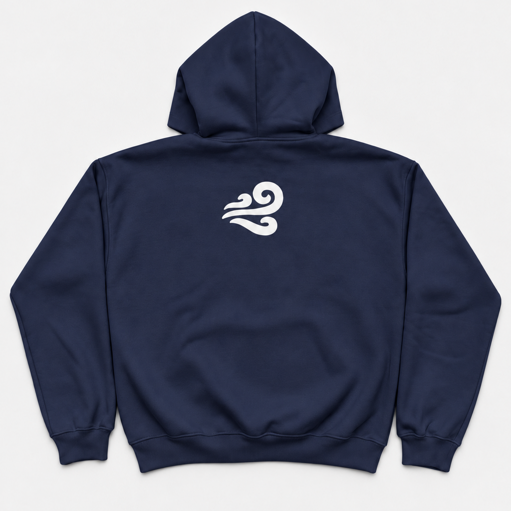 NavyBlue&White Hoodie “El Mukhtar”